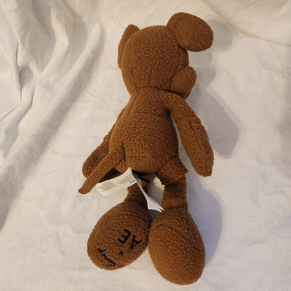 Disney x AE Special Edition Brown Mickey Mouse Plush Toy. - Picture 3 of 4